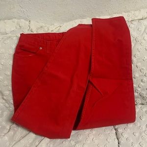 Vintage Faded Glory Red Straight Leg Denim Jeans